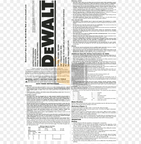 df for dewalt other d21009 drills manual - dewalt electrical licensing exam guide based Transparent Background PNG Isolated Item