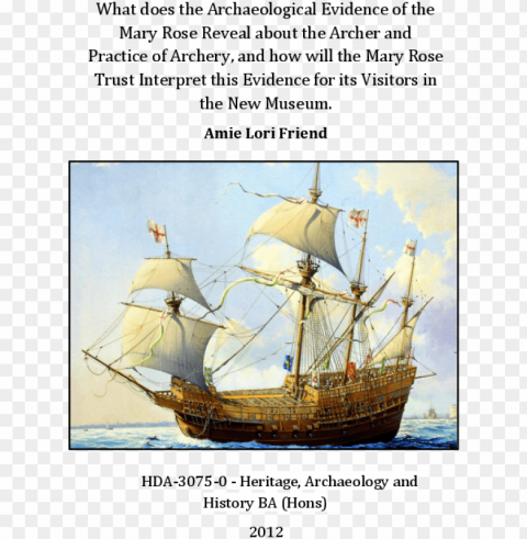 df - sailing ship mary rose Isolated Character on Transparent PNG