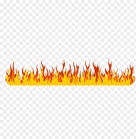 dfpa library - fire bottom border Transparent Background PNG Isolated Character