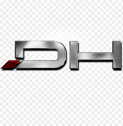 dh metal logo - buckle Isolated Item with Transparent Background PNG