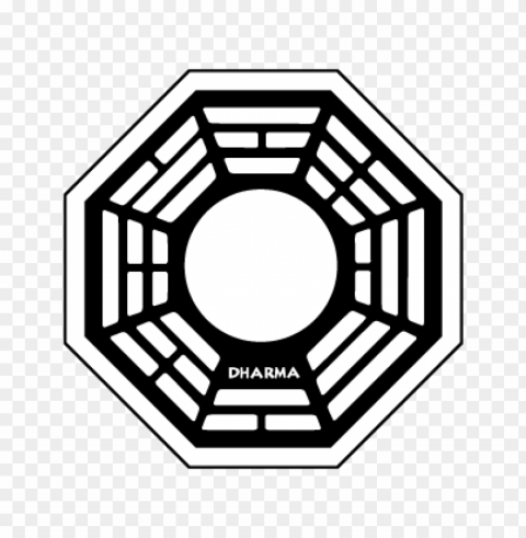 dharma eps vector logo Isolated Design Element on PNG