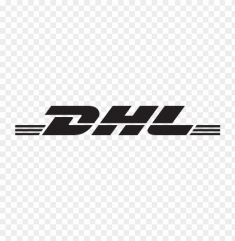 dhl black logo vector free Isolated Graphic with Clear Background PNG