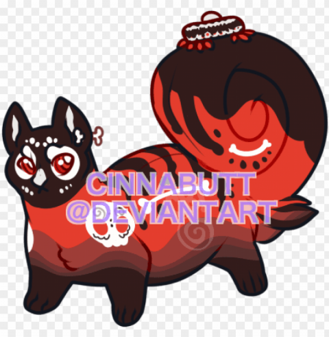 dia de los muertos dessert by cinnadog - companion dog HighQuality PNG Isolated on Transparent Background