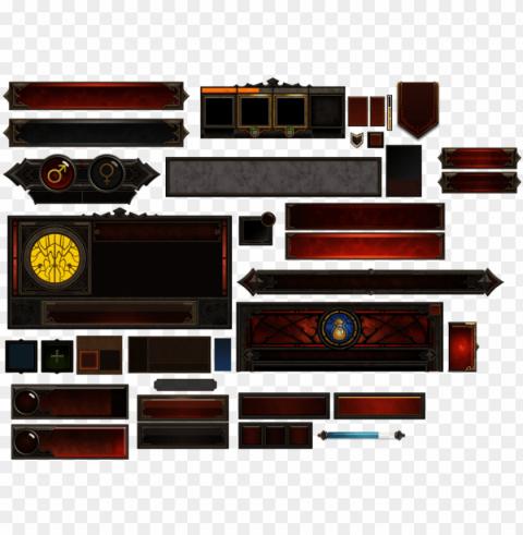 diablo iii ui by atanichi - diablo 3 hud PNG transparent designs for projects