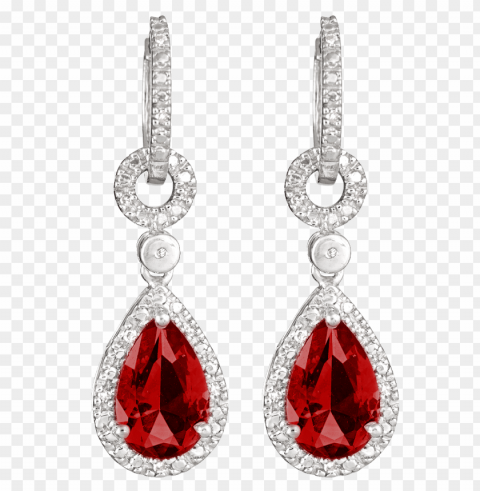 diamond earrings Transparent background PNG images complete pack