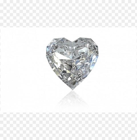 Diamond Heart Transparent Background Isolated PNG Design Element