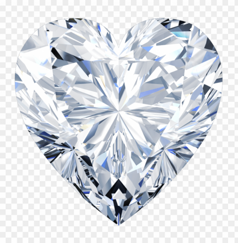 Diamond Heart Transparent Background Isolated PNG Icon
