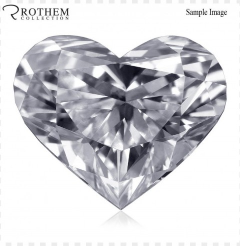 Diamond Heart Transparent Background Isolated PNG Item