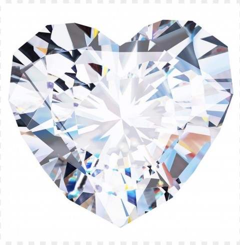 Diamond Heart Transparent Background Isolation In PNG Image