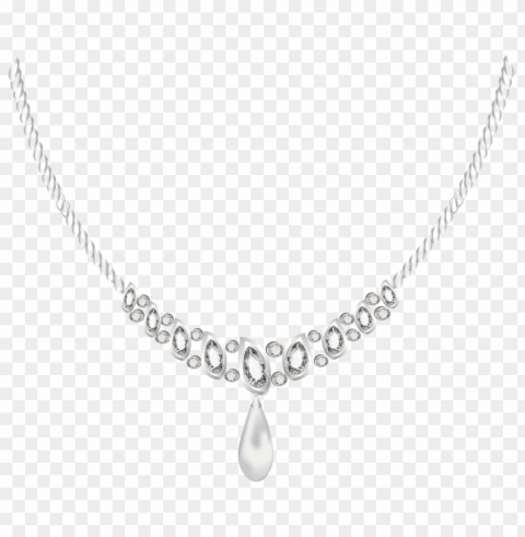 diamond necklace jewelry Transparent PNG Isolated Subject