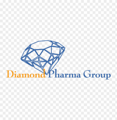 diamond pharma logo vector Isolated Item on Transparent PNG