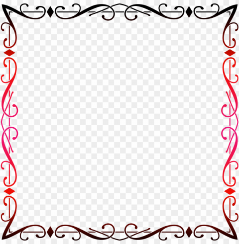 diamond swirl frame - frame picsart ClearCut Background PNG Isolated Item