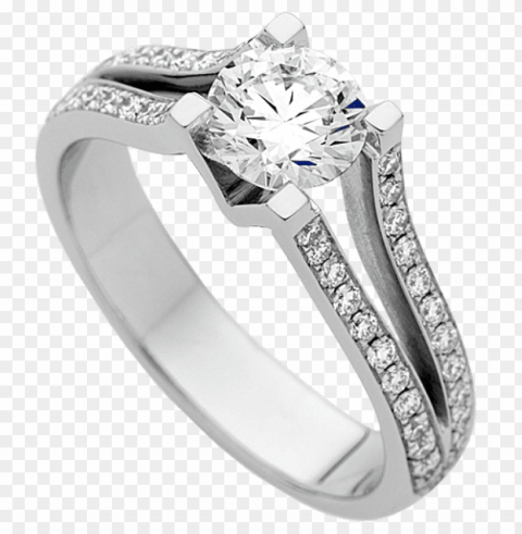 Diamond Wedding Rings Transparent PNG Isolated Object Design