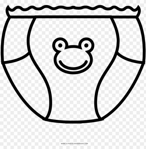 diaper coloring page PNG for personal use