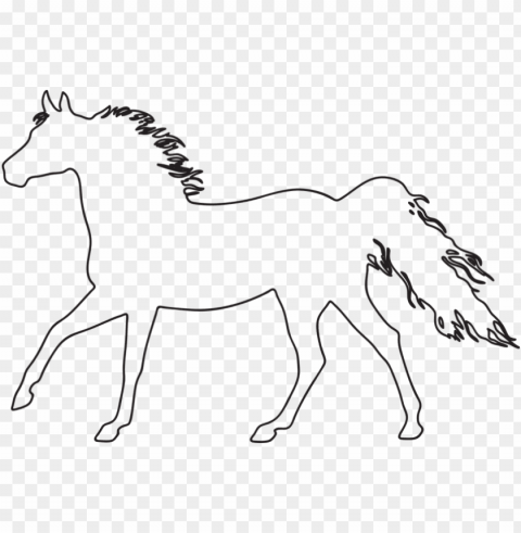 dibujo de la silueta de un caballo para colorear - siluetas de caballos para pintar PNG with clear background extensive compilation