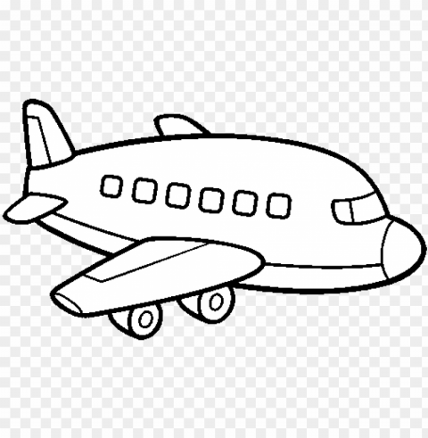 dibujo de un avión de pasajeros para colorear - aviaõ desenho colorir PNG photos with clear backgrounds