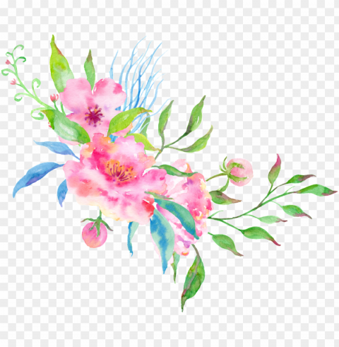 dibujos de flores de colores transparente - bordes de flores tumblr Clear PNG pictures free