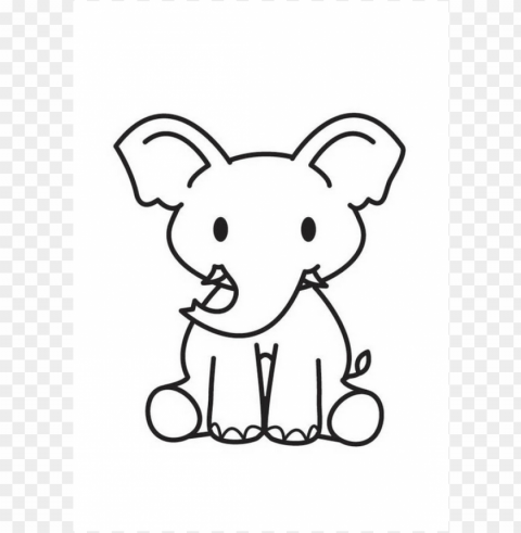 dibujos faciles Elefante PNG with Isolated Transparency