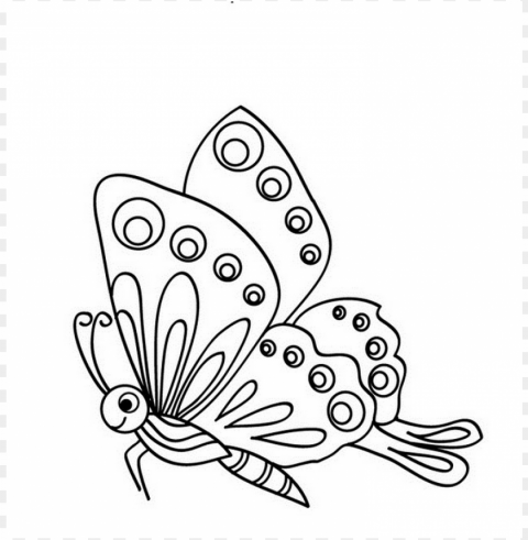 dibujos faciles Una mariposa PNG with no background required