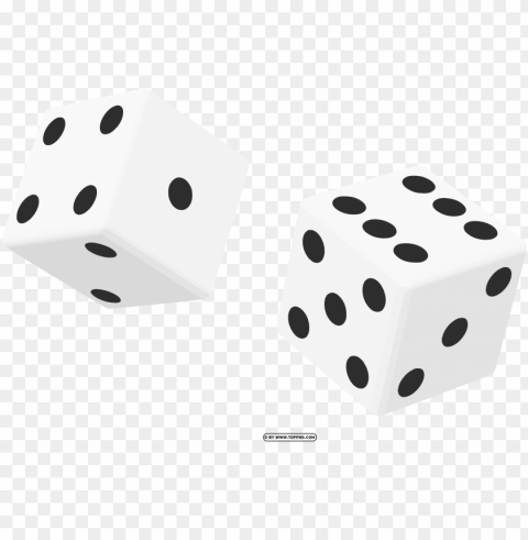 dice 3d white color PNG clipart