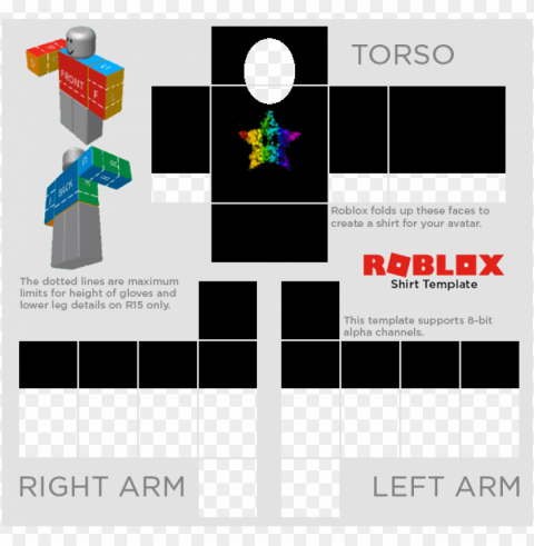 did you use the template - roblox shirt template 2018 Clear Background PNG Isolated Subject