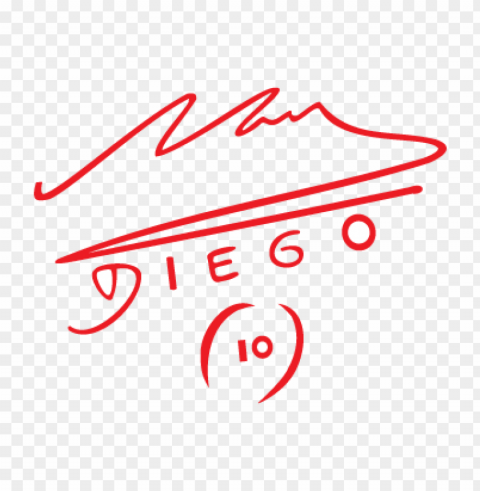 diego maradona logo vector Free PNG download no background