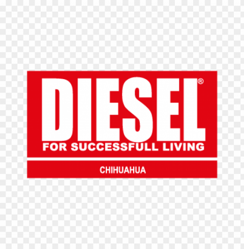 diesel clothing vector logo Isolated Character on Transparent Background PNG