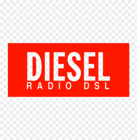 diesel radio dsl vector logo PNG transparent images for printing