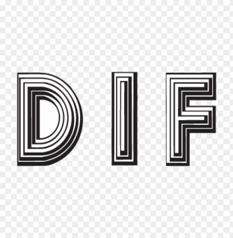 dif logo vector free download PNG file with alpha