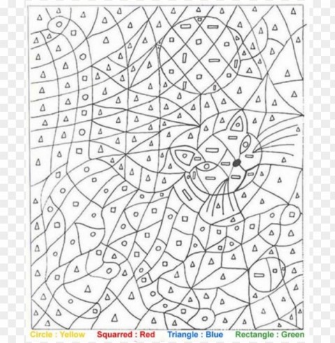 difficult color by number coloring pages Isolated Design Element in Clear Transparent PNG PNG transparent with Clear Background ID 88a1f70c