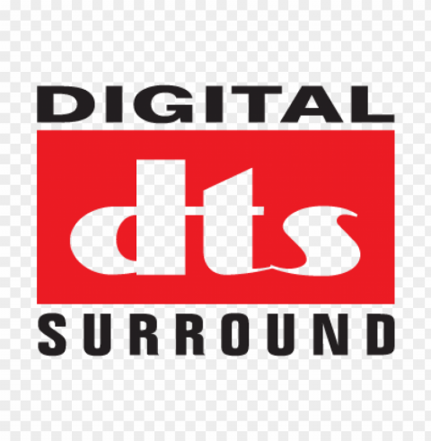 digital dts surround logo vector download free PNG with clear background set