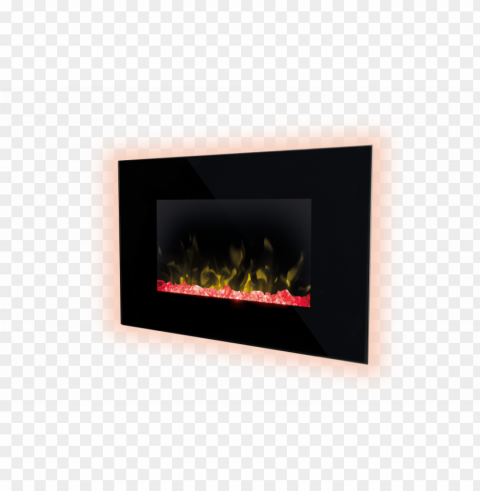 dimplex toluca wall fire angle crystal - hearth Isolated PNG on Transparent Background