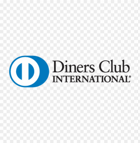 diners club international eps vector logo Transparent PNG Isolated Graphic Detail