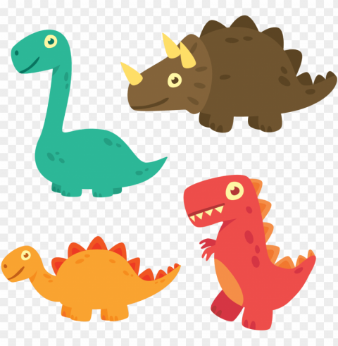 dinosaur clipart watercolor - cartoon dinosaur template Transparent PNG Artwork with Isolated Subject