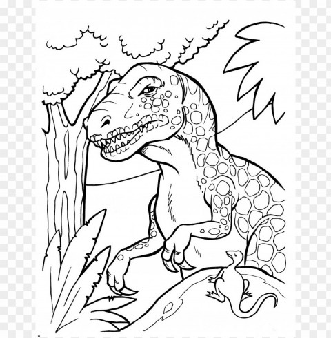 dinosaur color coloring pages PNG pictures with no background