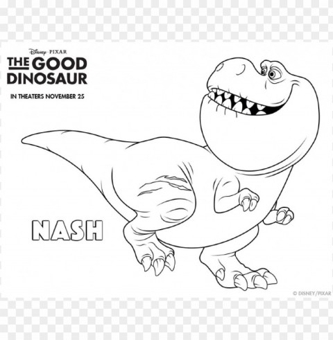 dinosaur color coloring pages Transparent background PNG images complete pack
