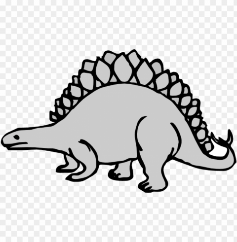 dinosaurs clipart stegosaurus - gray dinosaur clipart Transparent PNG graphics variety