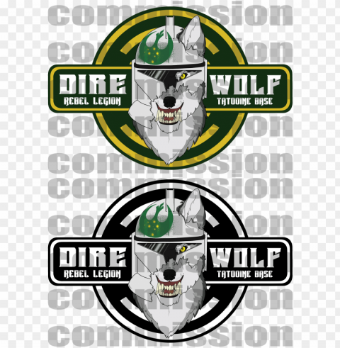 direwolf division logo - happy birthday Transparent PNG Isolated Illustrative Element