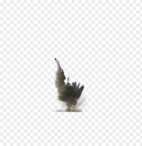 dirt explosion Isolated Subject on Clear Background PNG