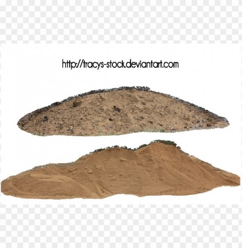 dirt pile Isolated Design Element in Clear Transparent PNG