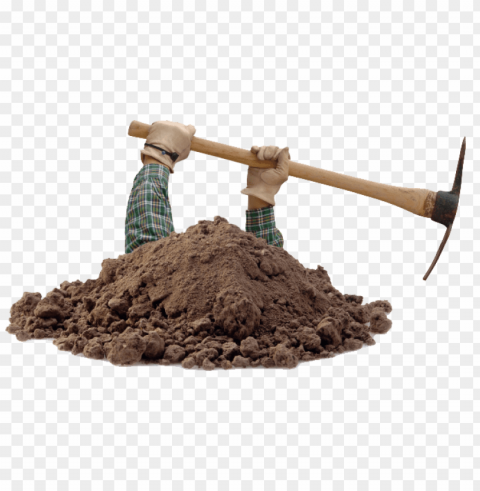 dirt pile Isolated Element with Transparent PNG Background