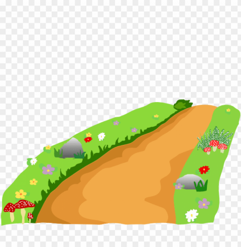dirt road Isolated Design Element on Transparent PNG