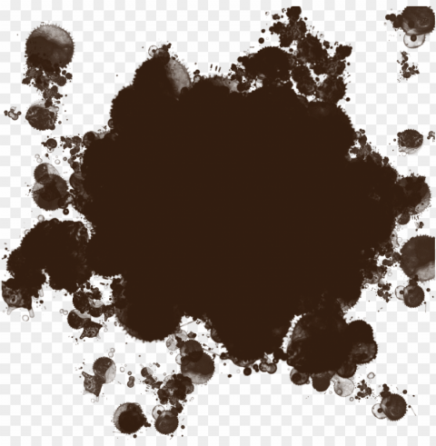 dirt splatter Isolated Item on Clear Background PNG