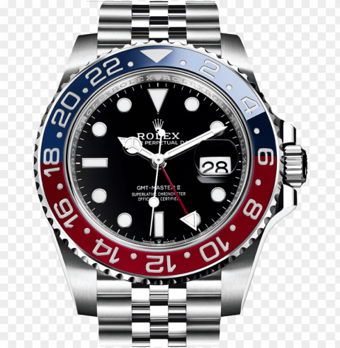 discover rolex watches - rolex gmt pepsi 2018 Isolated PNG Element with Clear Transparency