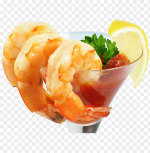 discover - shrimp cocktail no background Isolated Design Element on PNG