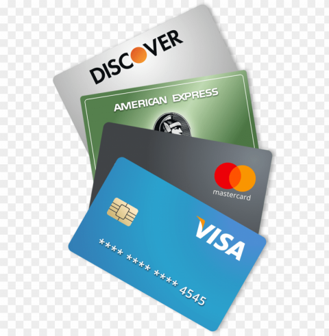 discover the best credit card for you - credit card PNG with clear background set