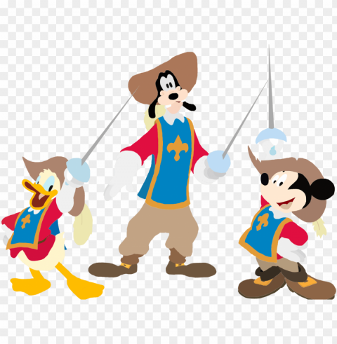 disney clipart goofy - mickey donald goofy the three musketeers PNG transparent graphics comprehensive assortment