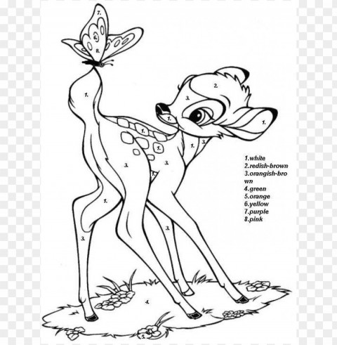 disney color by number coloring pages Free download PNG images with alpha transparency