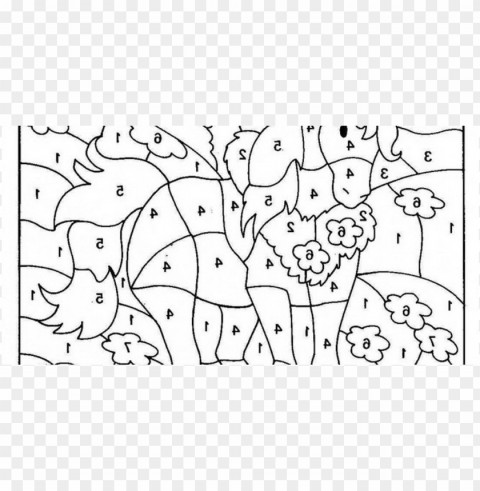 disney color by number coloring pages Free PNG download