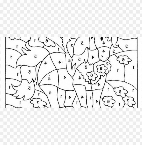 Disney Color By Number Coloring Pages Free PNG Download